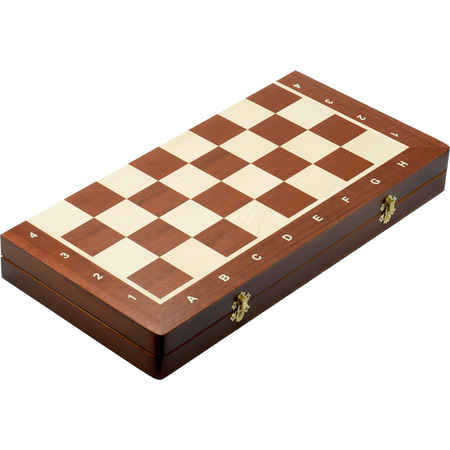 Prezent na Święta - Szachy z grawerem w eleganckim Etui - drewniane duże