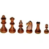 Szachy klasyczne Mahoń - drewniane duże 48 cm