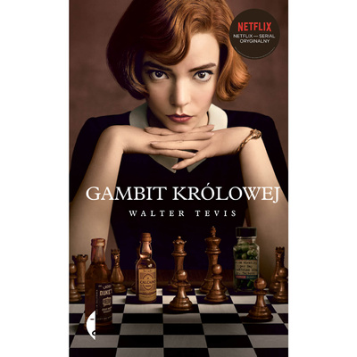 Gambit królowej - autor Walter Tevis (okładka serialowa)